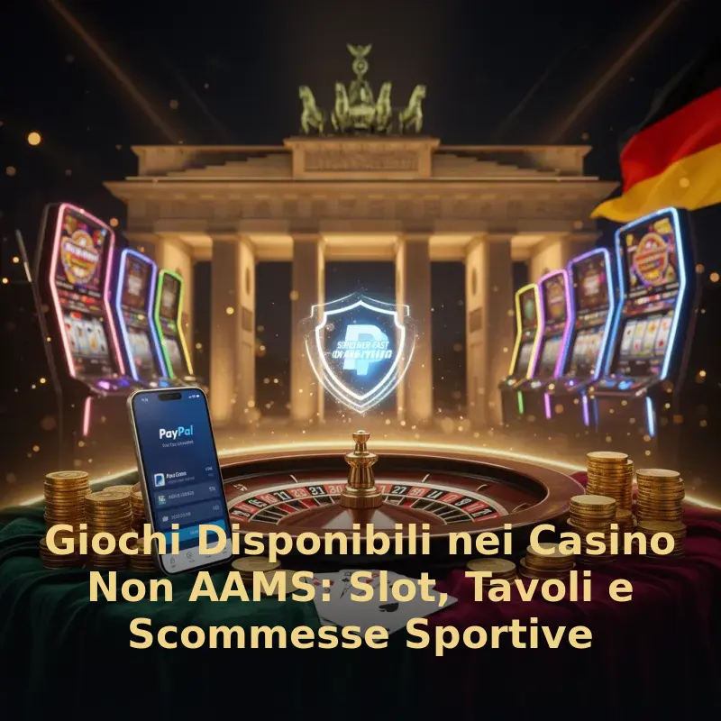 Giochi Disponibili nei Casino Non AAMS: Slot, Tavoli e Scommesse Sportive